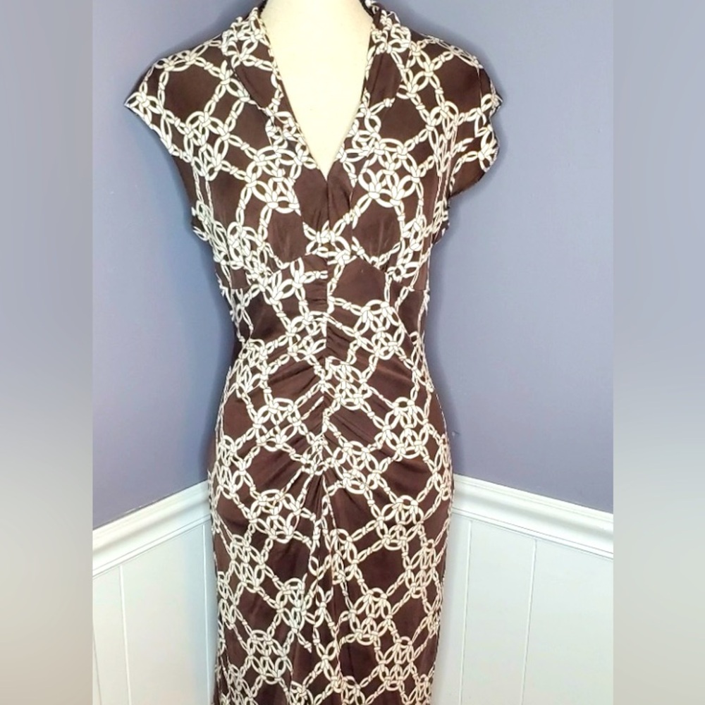 Trina Turk Silk Chain Dress